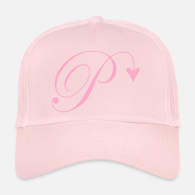 Monogramme P Coeur Vigne Casquette trucker 