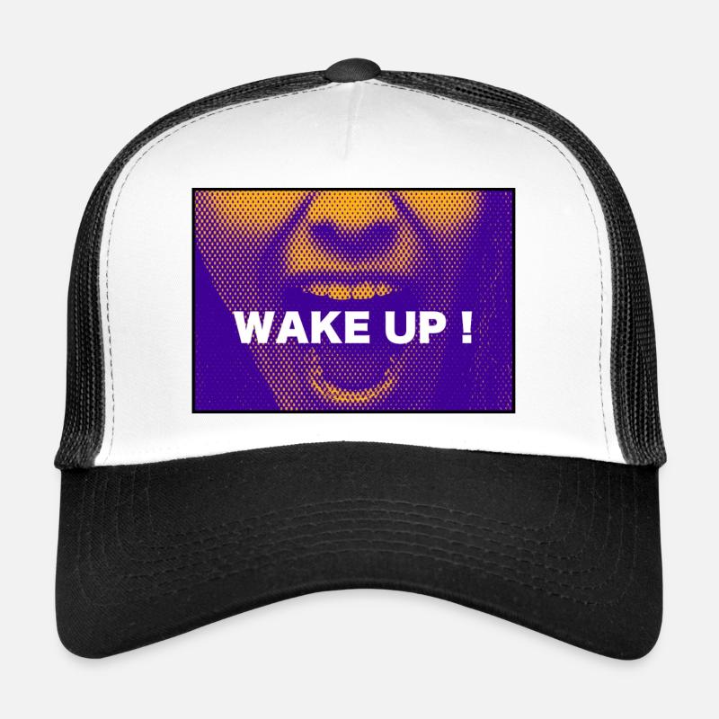 Message - Wake Up Trucker Cap
