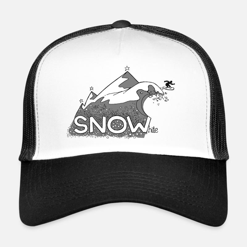 snow Mountain - Trucker Cap - white/black
