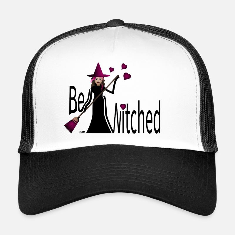 Hexe - Trucker Cap - Weiß/Schwarz