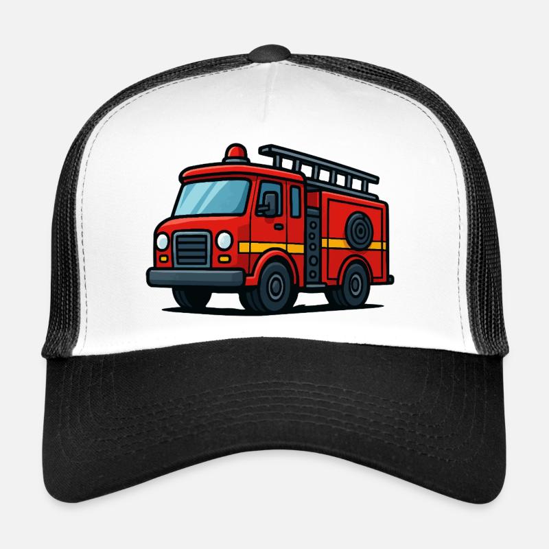 voiture de pompiers Casquette trucker 