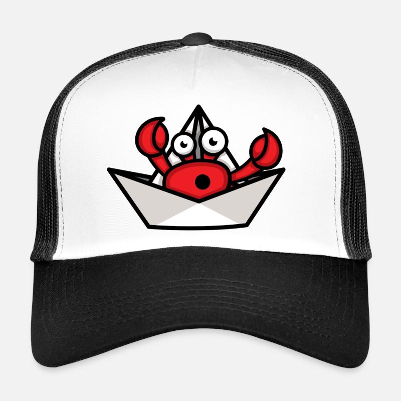 Bernard-l'ermite - Casquette trucker  - blanc/noir