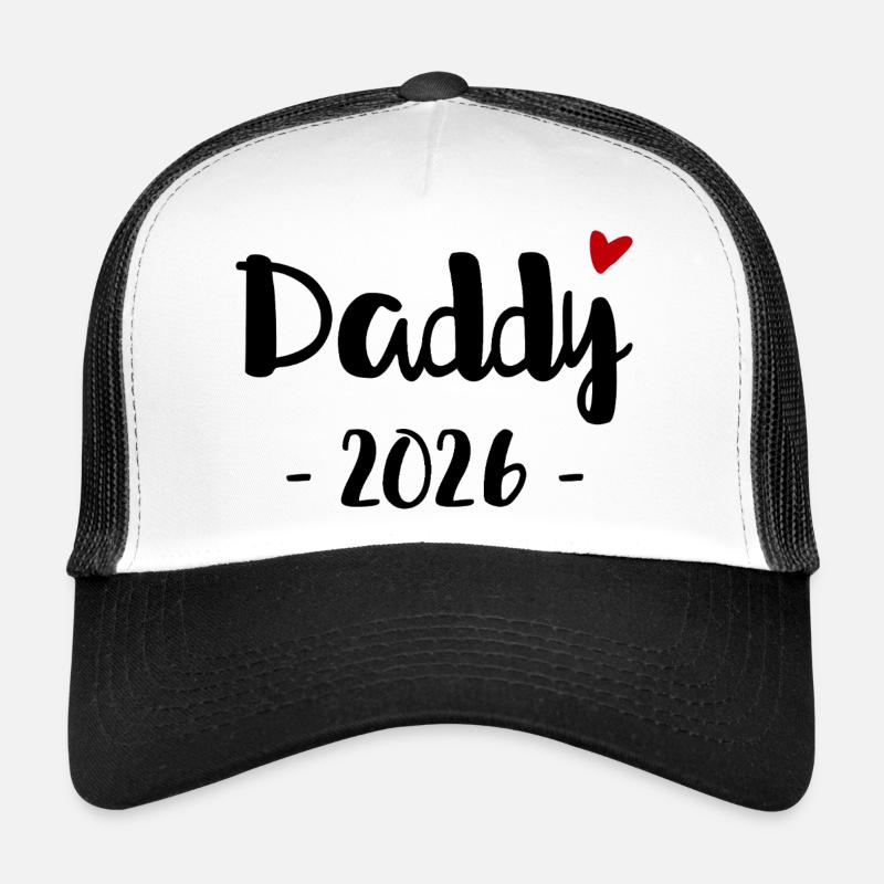 Daddy 2026 for all expectant fathers in 2026 - Trucker Cap - white/black