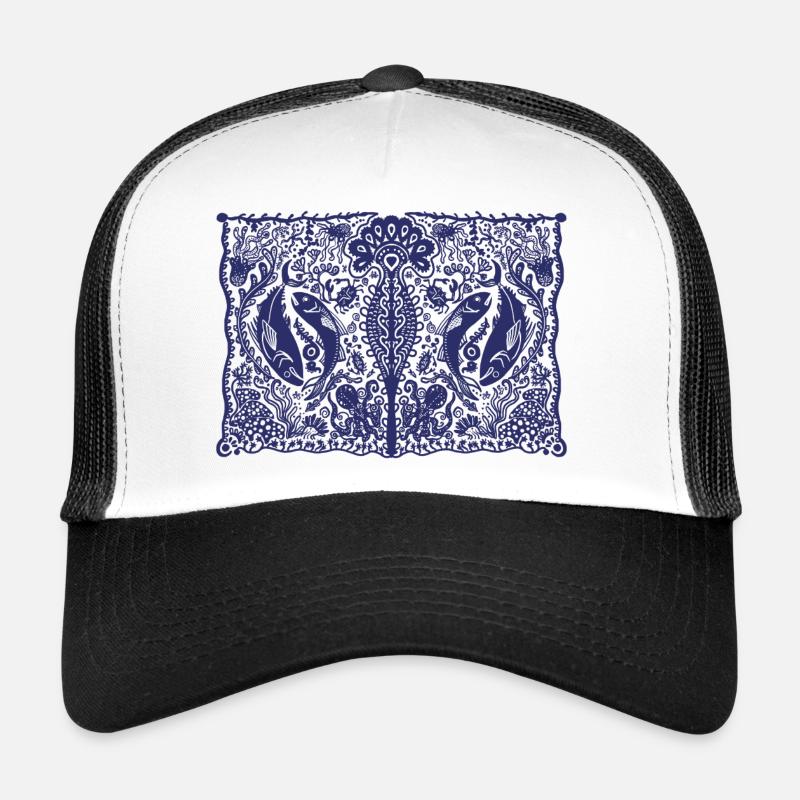 Ocean_2 - Casquette trucker - blanc/noir