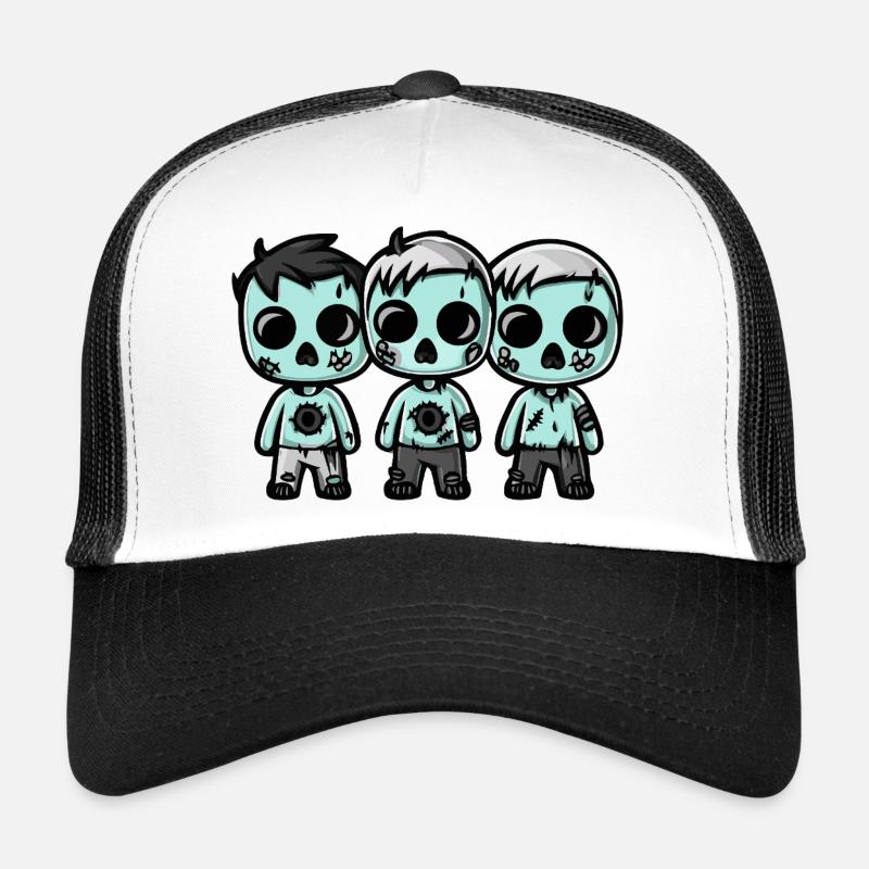 Zombies Halloween Niedlich Comic Trucker Cap