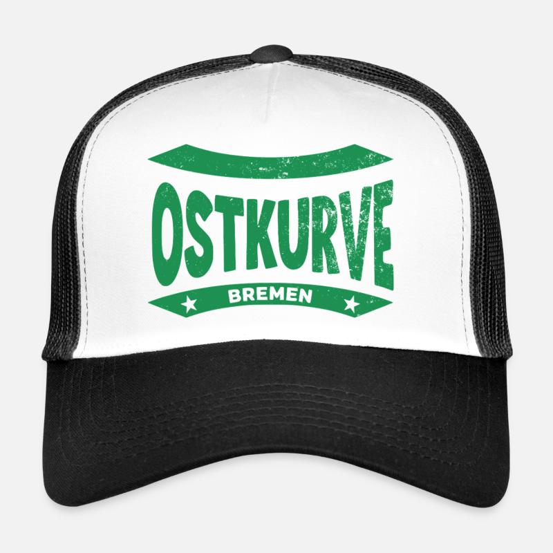 Sweat à capuche Brême Stadium Ostkurve, vert-blanc FOREVER Casquette trucker 