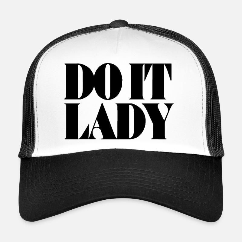 Faites-le Lady - noir Casquette trucker 