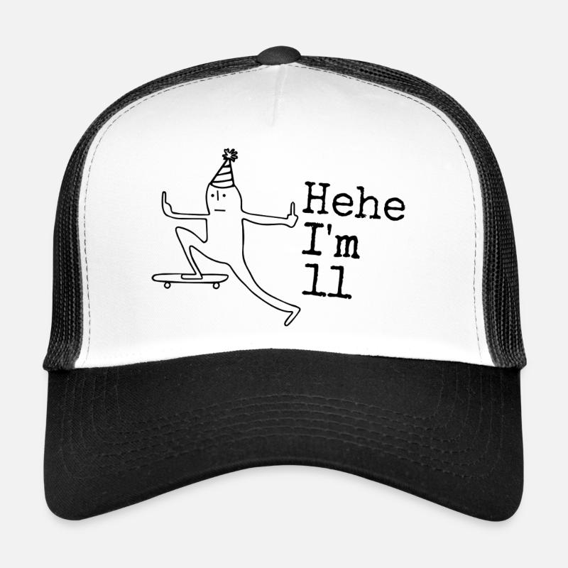 11th Birthday Gift Funny 11 Years 11th Trucker Cap