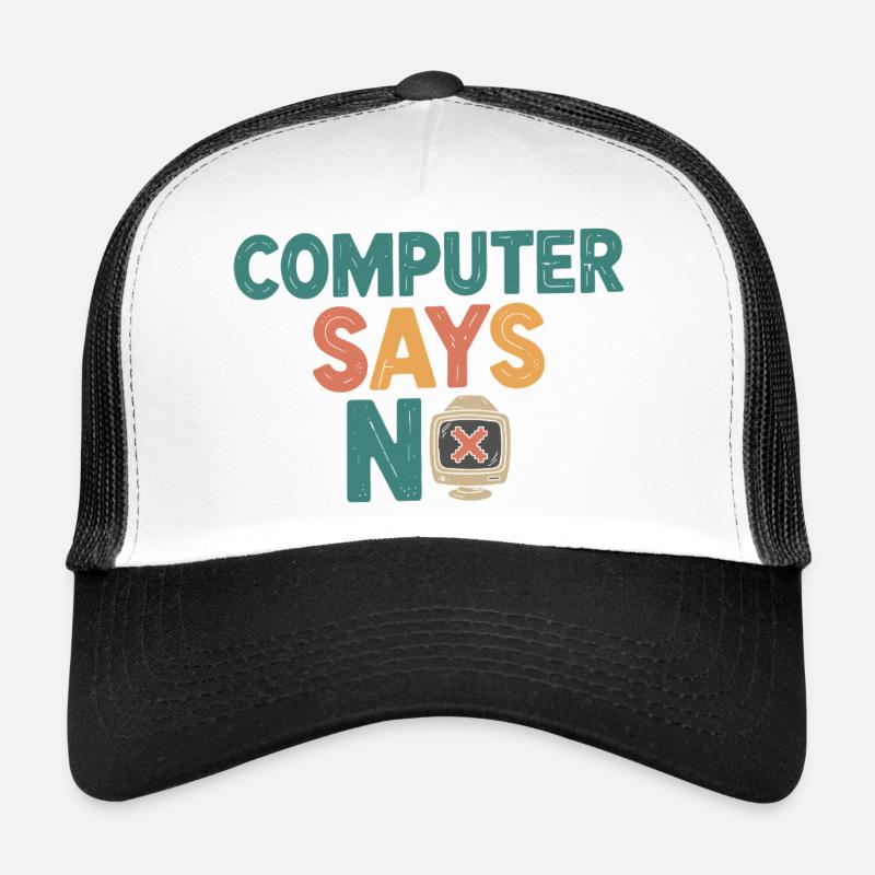 Retro Computer Says No Trucker Cap