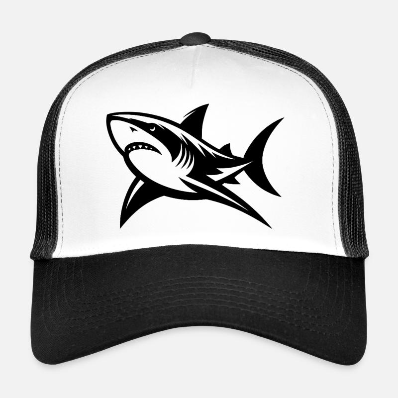Smiling is hard with so many teeth shark joke Trucker Cap
