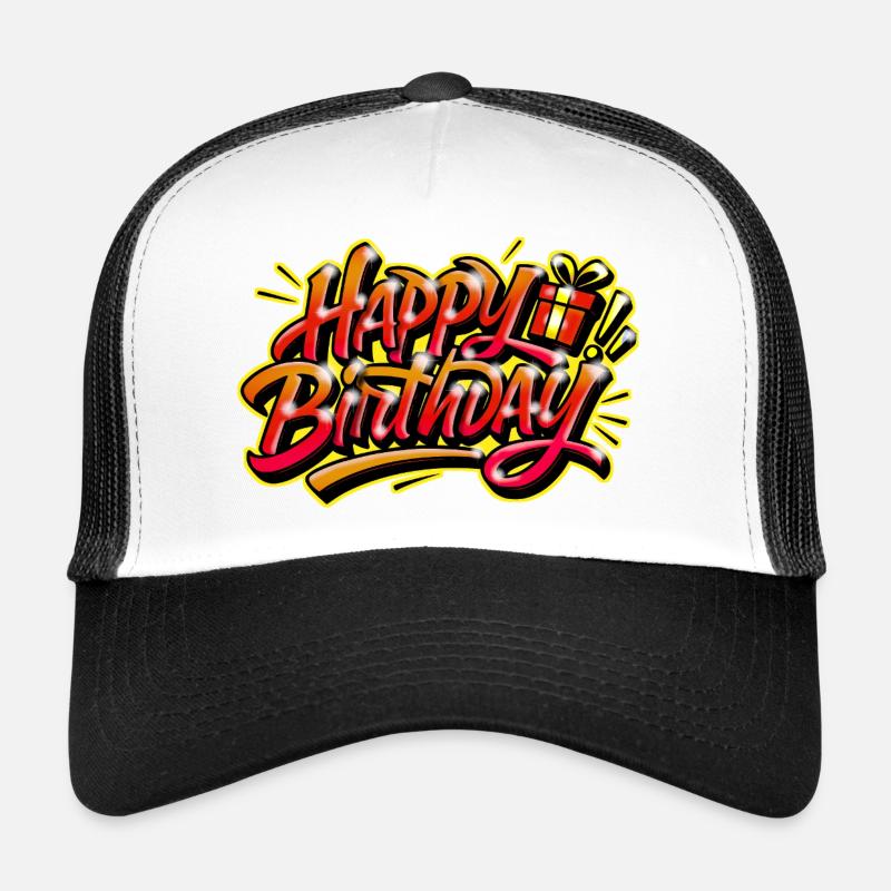 Graffiti HAPPY BIRTHDAY Name gift ideal Trucker Cap