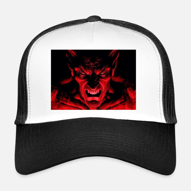 The Devil - Trucker Cap - white/black