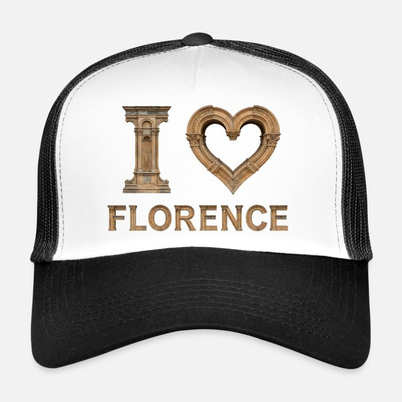 FLORENCE – Renaissance Stone Lettering Trucker Cap