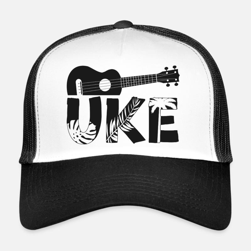 Hawaiian Ukulele Uke Uke Trucker Cap