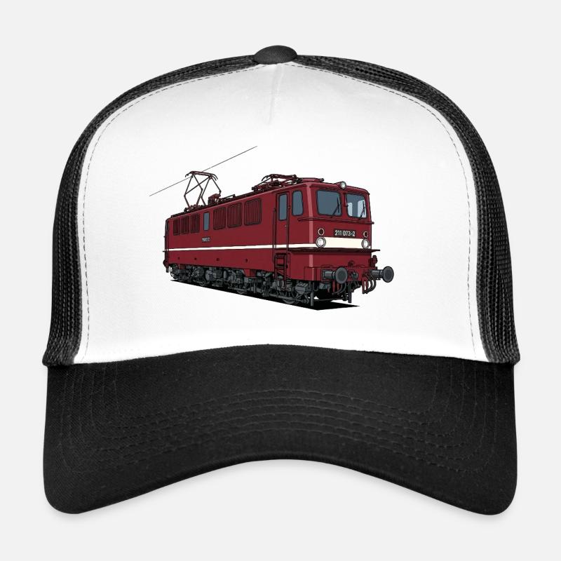 Rote Eisenbahn-Lokomotive BR 211 Trucker Cap