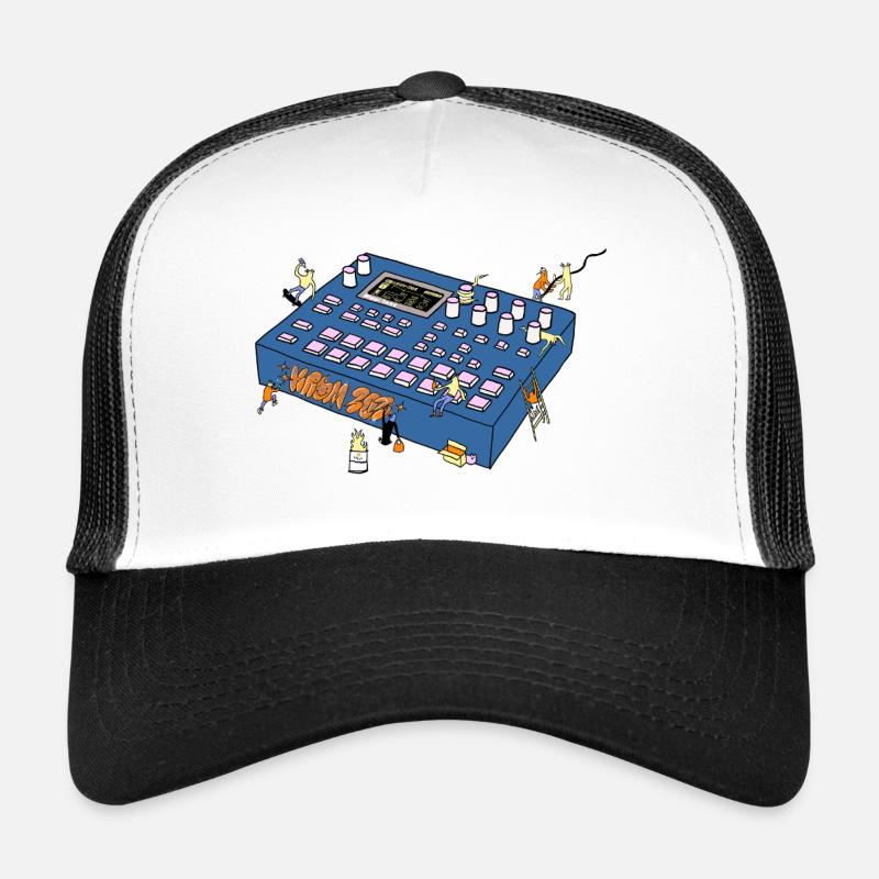 Mixing console - Trucker Cap - Weiß/Schwarz