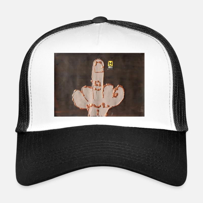 (my) crown - Trucker Cap - white/black