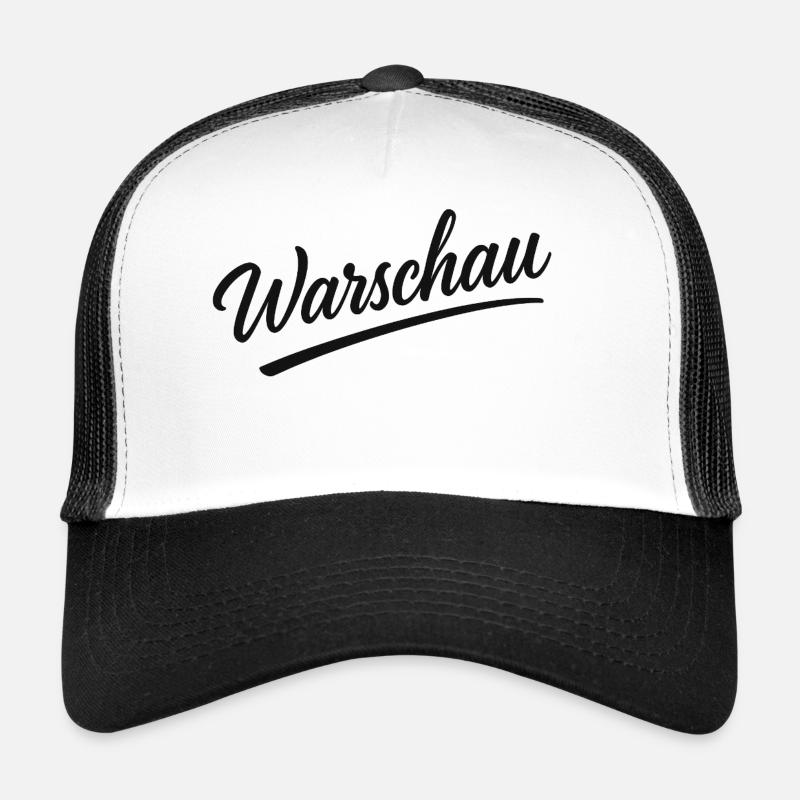 Lettrage de Varsovie en italique Casquette trucker 