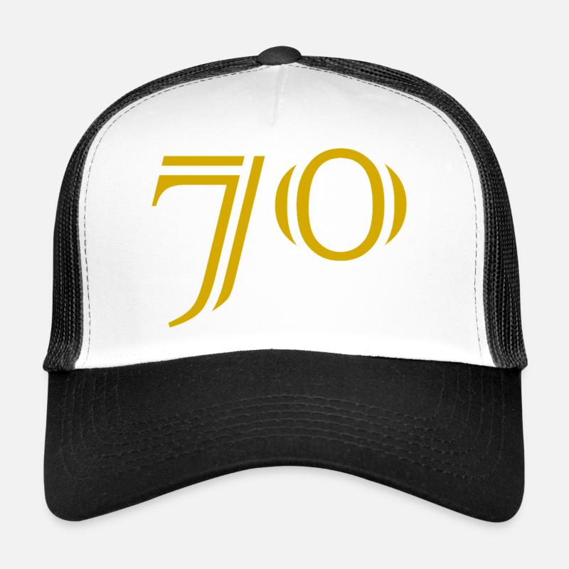 70. 70 ANS. 70e ANNIVERSAIRE. ANNIVERSAIRE 70 ANS. Casquette trucker 