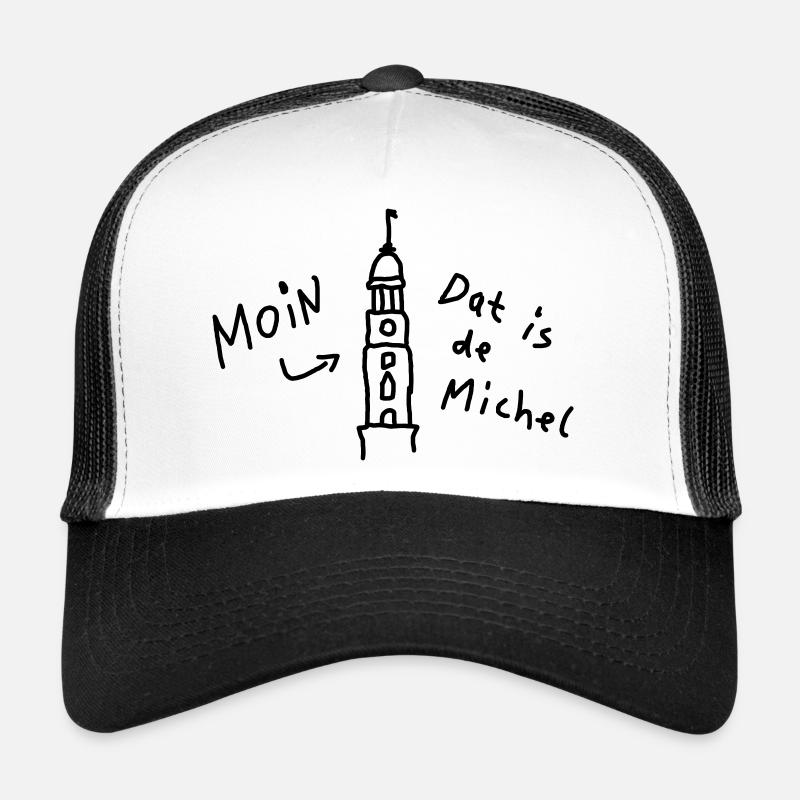 Moin Hamburg Michel Plattdeutsch Trucker Cap
