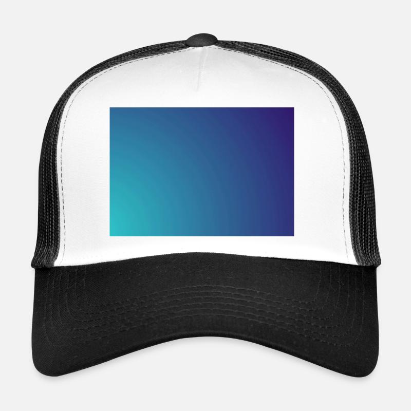 Gradient cyan-violet en cercle Casquette trucker 