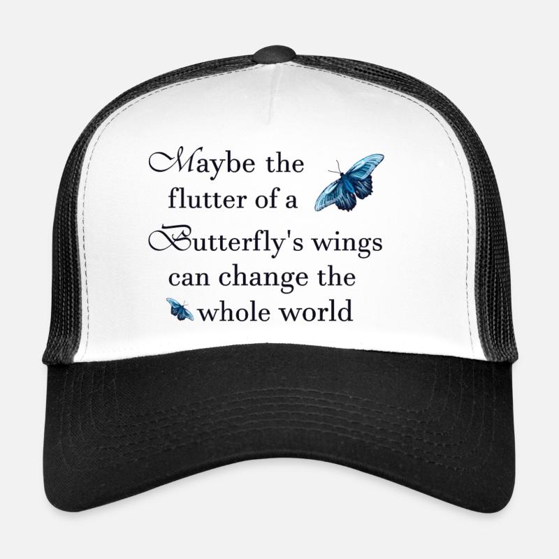 Ailes de papillon, dessinées à la main Casquette trucker 