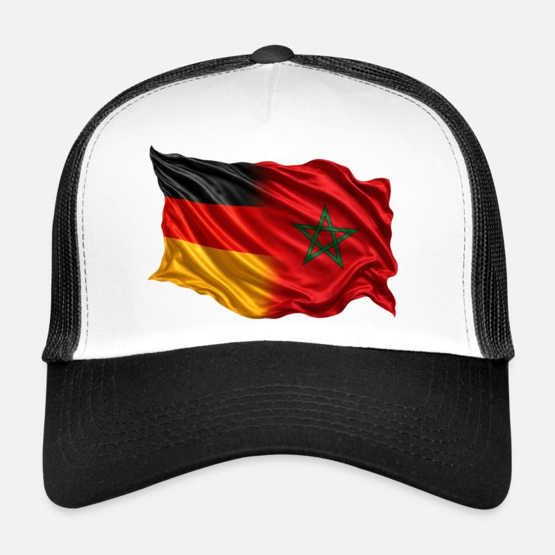 Drapeau Allemagne Maroc Casquette trucker 