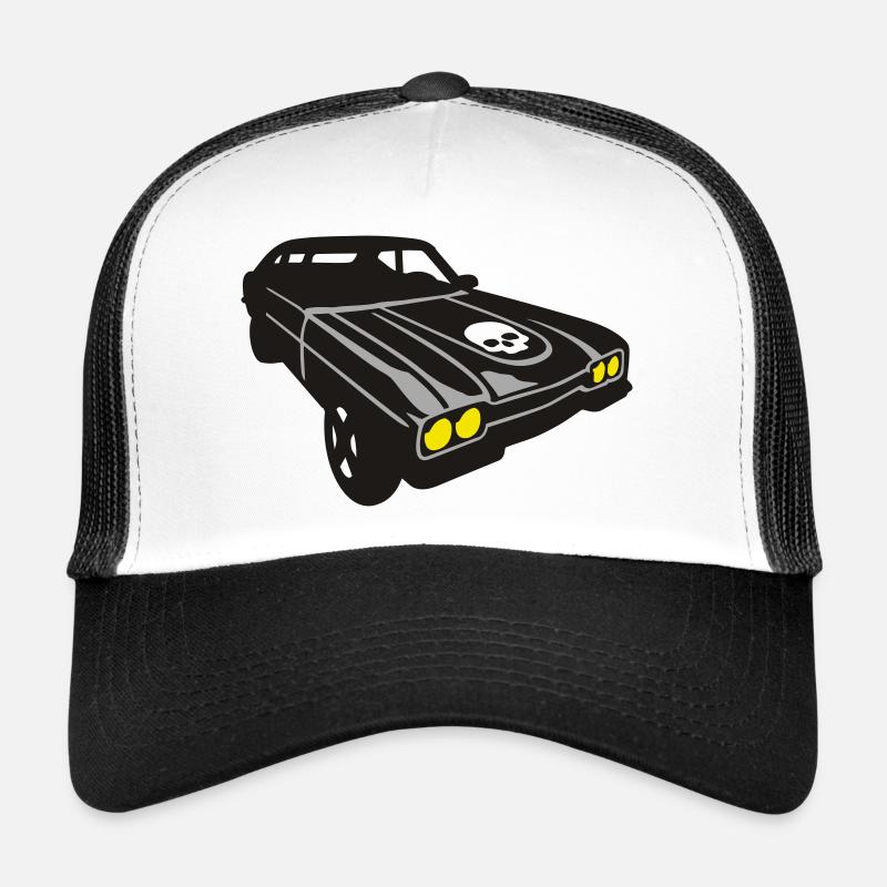 666 ride - Casquette trucker  - blanc/noir