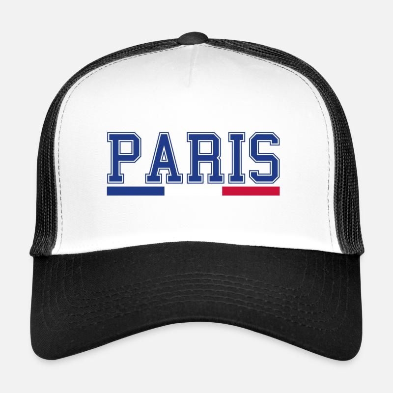 Typographie élégante de Paris Casquette trucker 