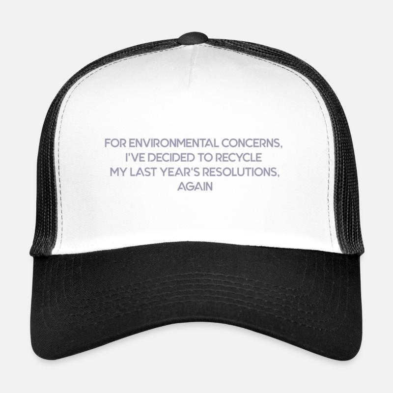 New year's resolutions Casquette trucker 