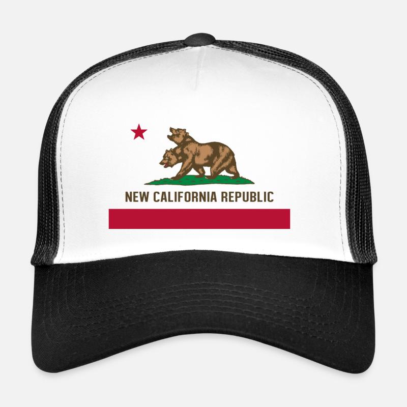 NCR FLAG - Trucker Cap - white/black