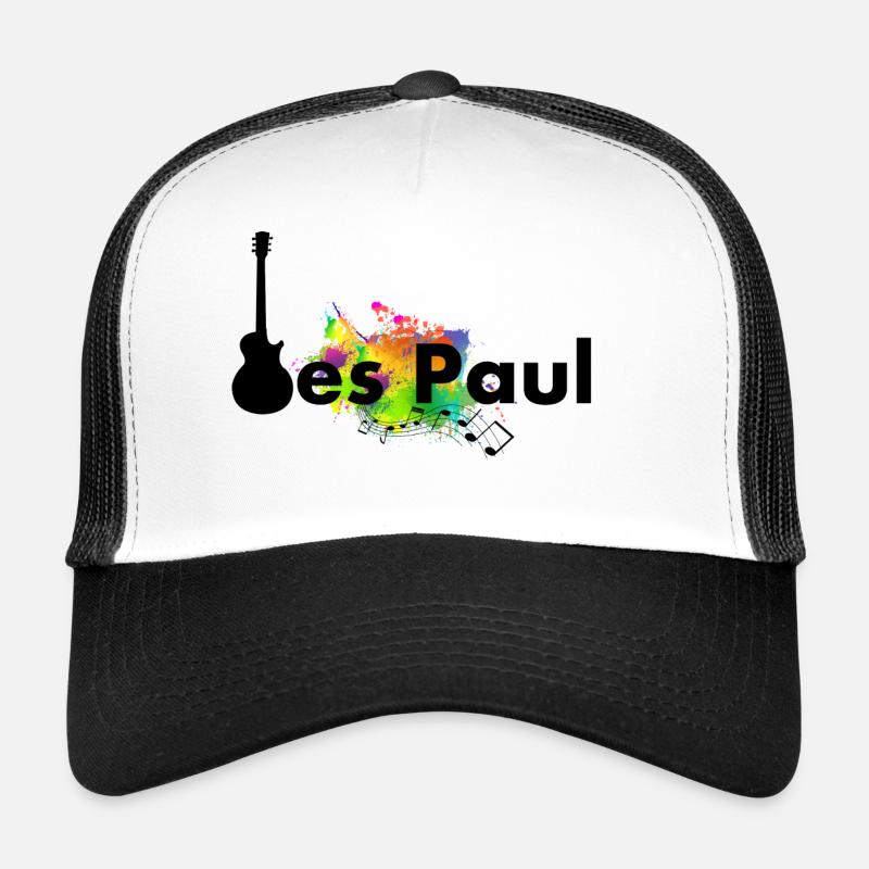 Les Paul Guitar - Trucker Cap - Weiß/Schwarz