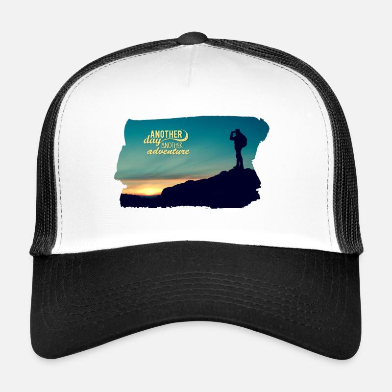 Neue Abenteuer - Bergsteigen - Trucker Cap - Weiß/Schwarz