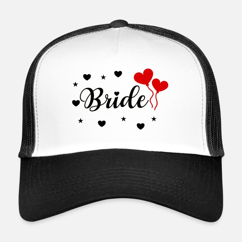 Bride Just Married Hochzeit Braut Design Trucker Cap