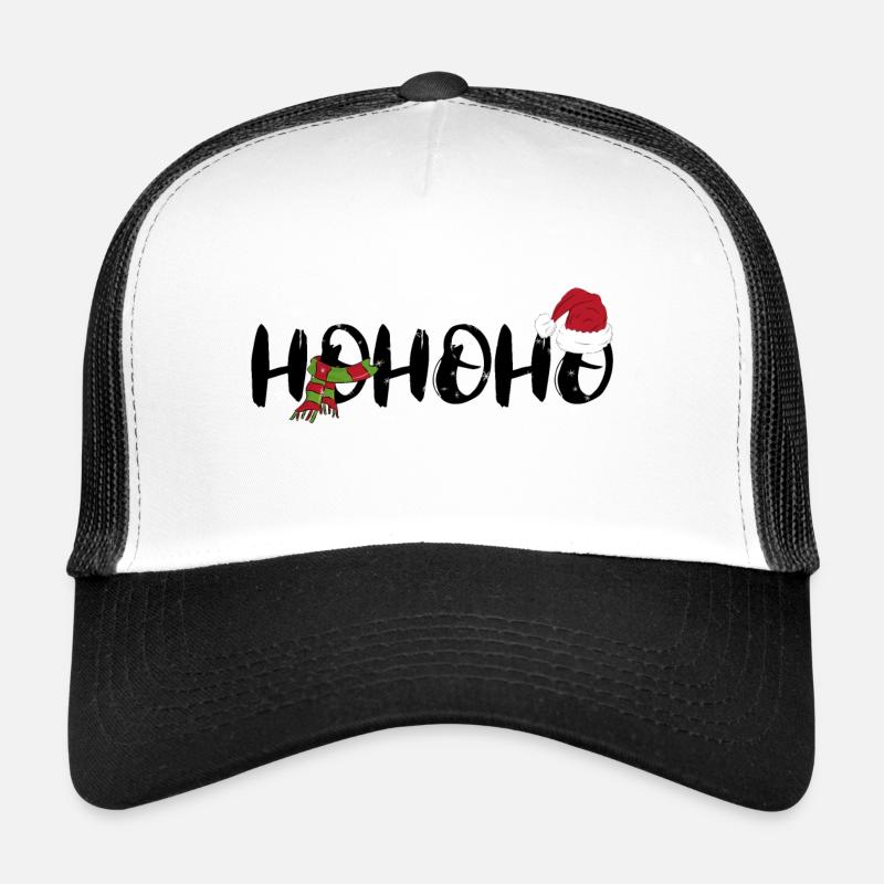 Chandail de Noël laid Hohoho Flocons de neige Casquette trucker 