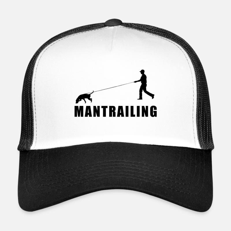 Mantrailing - Trucker Cap - Weiß/Schwarz