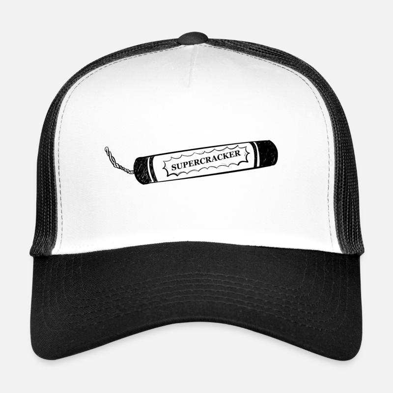 Pyro Feuerwerksknaller - Trucker Cap - Weiß/Schwarz