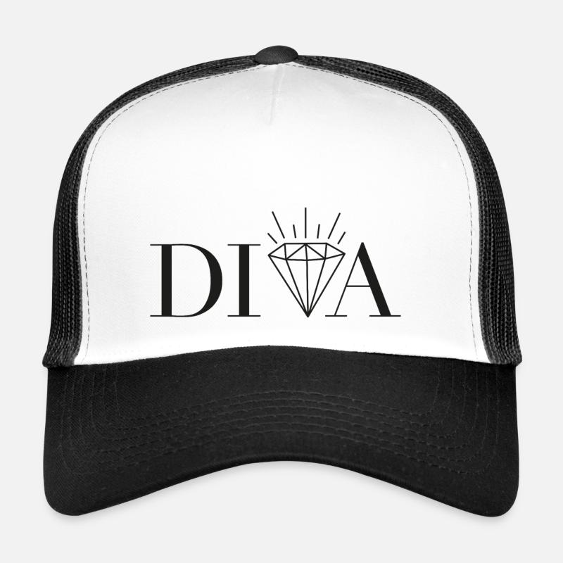 DIVA noir Casquette trucker 