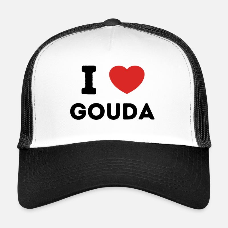 I Love Gouda Pays-Bas Casquette trucker 