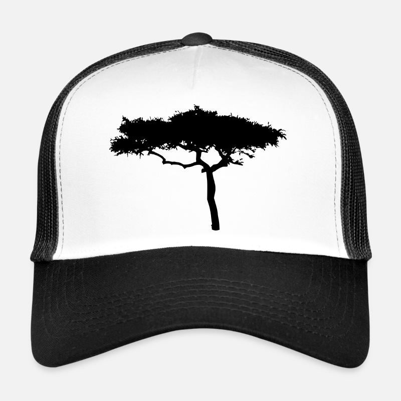 africa savanna tree - Trucker Cap - white/black