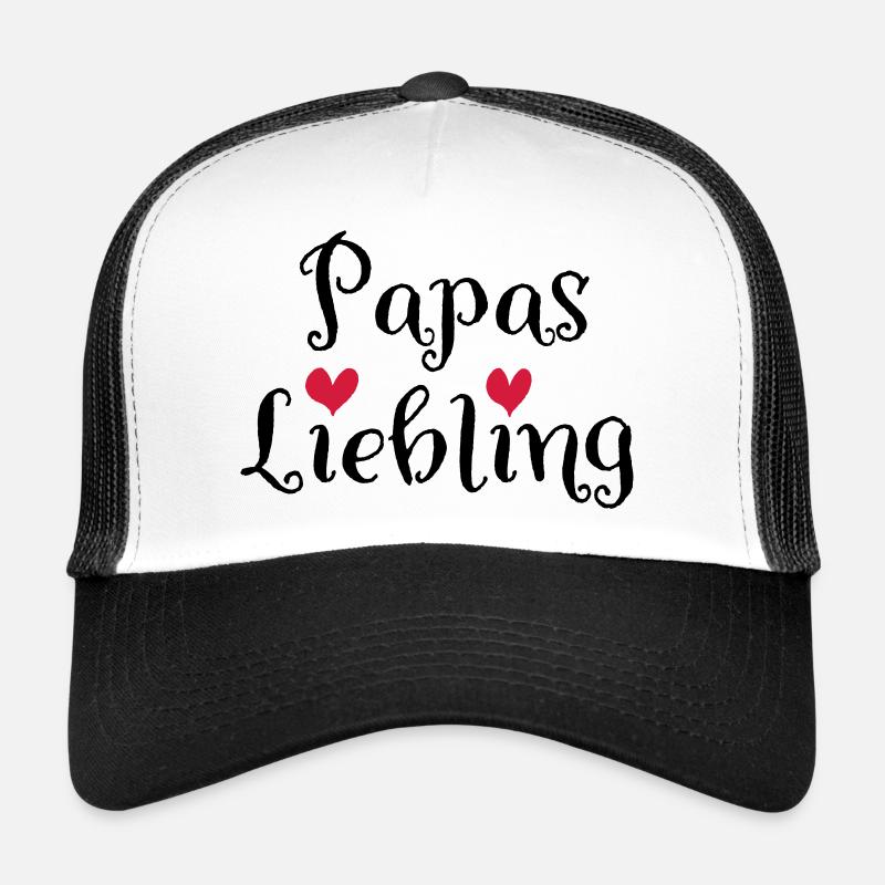 Papas Liebling - Trucker Cap - Weiß/Schwarz