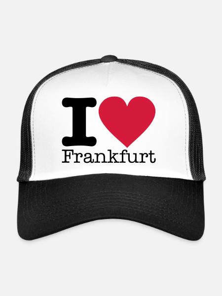 i_love_frankfurt_1 - Trucker Cap - white/black