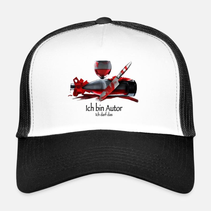 Ich bin Autor - ich darf das - Trucker Cap - Weiß/Schwarz