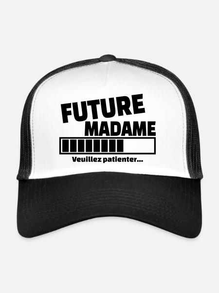 future madame - Casquette trucker  - blanc/noir - Devant