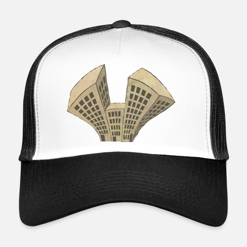 Earthquake - Trucker Cap - Weiß/Schwarz