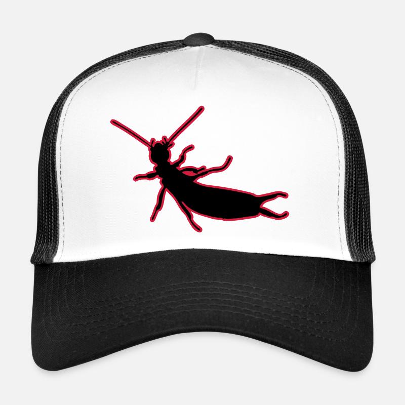 Ohrenkneifer (2 color) vector - Trucker Cap - Weiß/Schwarz