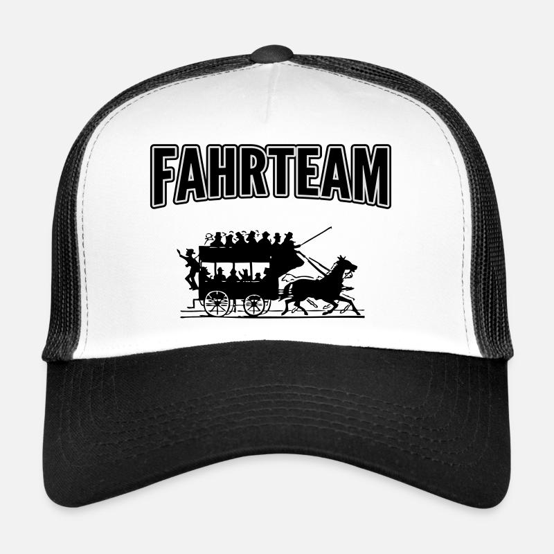 Driving team with carriage Trucker Cap
