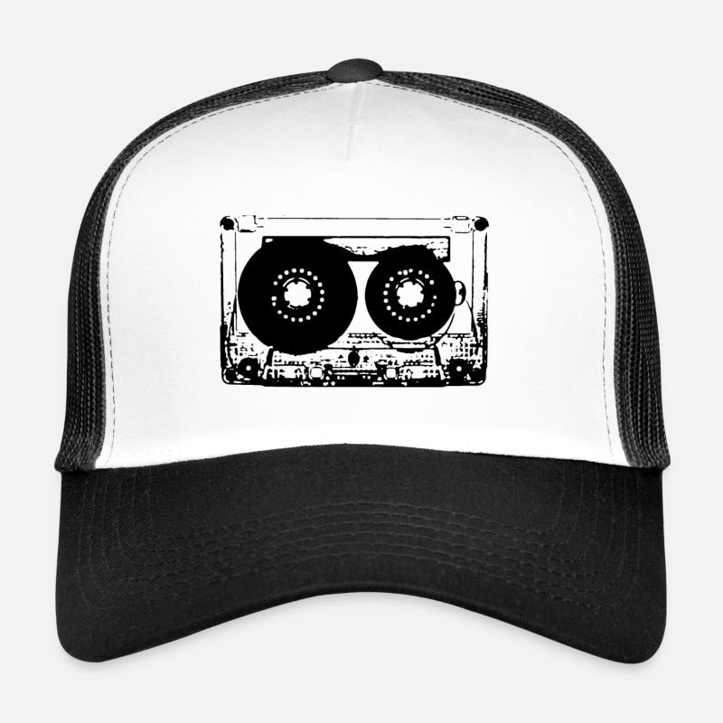 TAPE - Casquette trucker  - blanc/noir