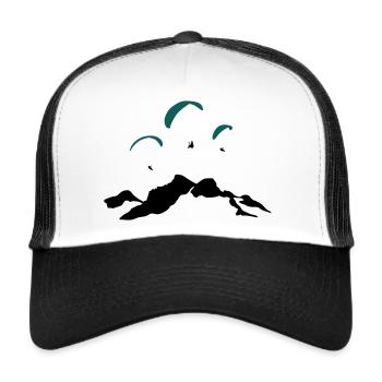 Gleitschirm Eiskogel Tennengebirge - Trucker Cap - Weiß/Schwarz - Vorne