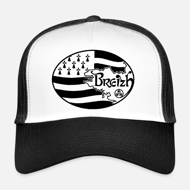 Oval Britannien - Trucker Cap - Weiß/Schwarz